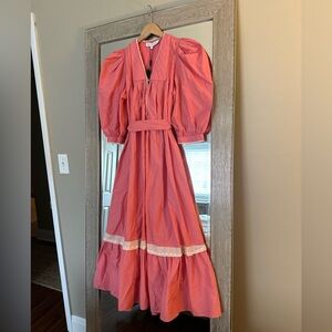 Hunter Bell Bowen Midi Dress NWT Sweet Coral Size Small